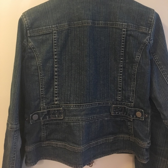 Zipper jean jacket- moto style - Picture 4 of 4